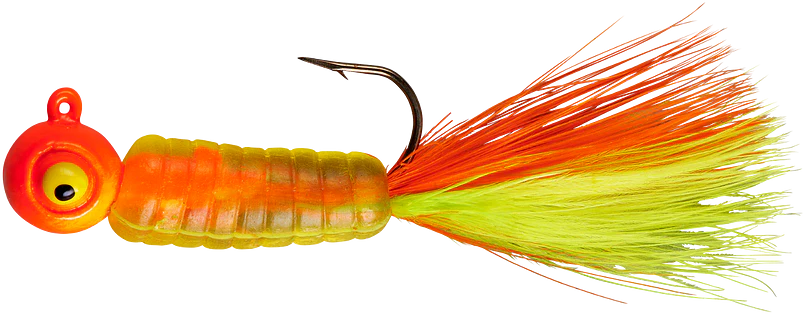 Lindy Fuzz E Grub Pre Rigged Hair Tail Soft Grub 2 pack