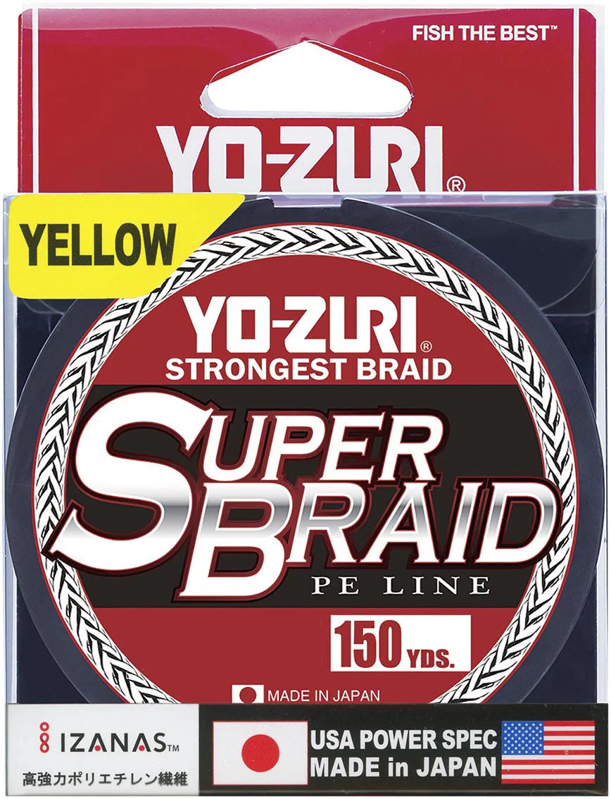 Yo Zuri SuperBraid High Vis Yellow 150 Yard Spool