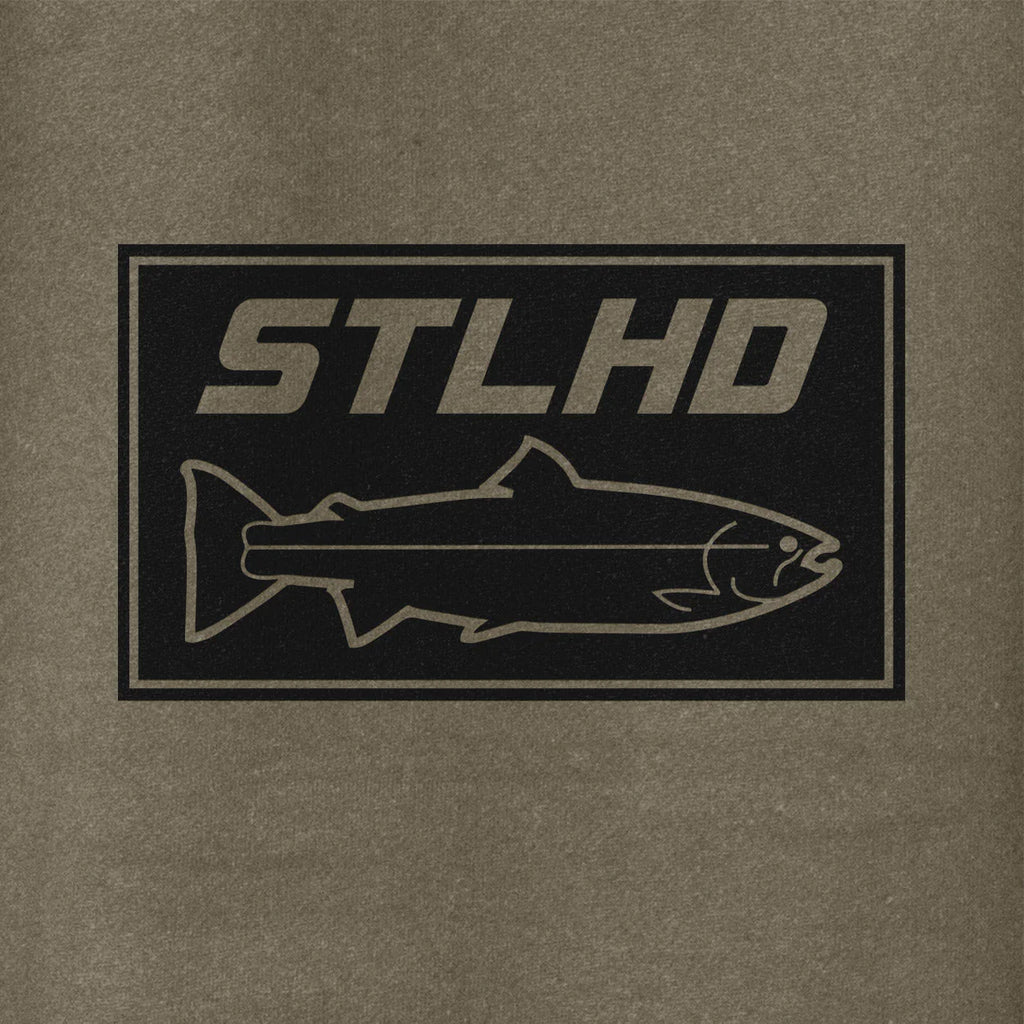 STLHD Mens Tidewater Army Green Premium Hoodie