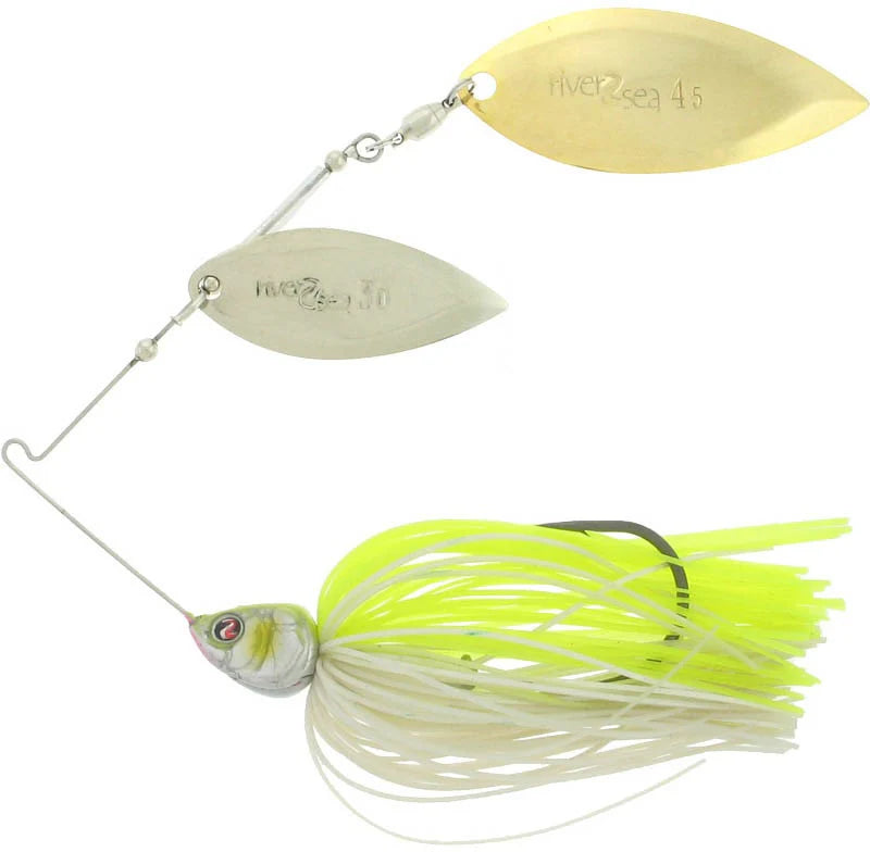 River2Sea Ish Monroe Bling Double Willow Spinnerbait 1 2 oz