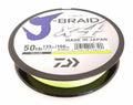 Daiwa J Braid X4 Braided Line 150 Yards Fluorescent Yellow