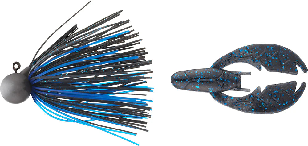 Keitech Tungsten Model II Football Jig NetBait Tiny Paca Chunk Combo