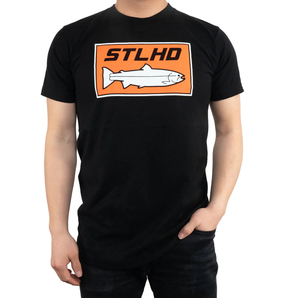 STLHD Mens Standard Logo Black T Shirt