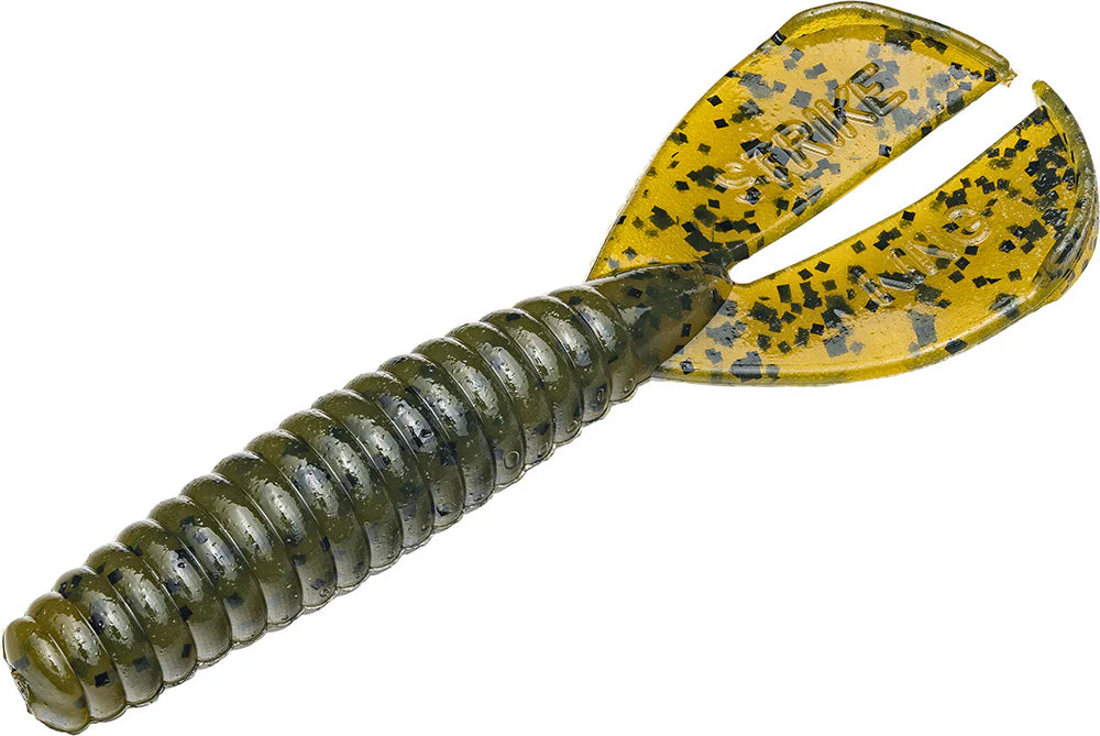 Strike King Twin Tail Rage Menace 35 inch Soft Plastic Grub 8 pack
