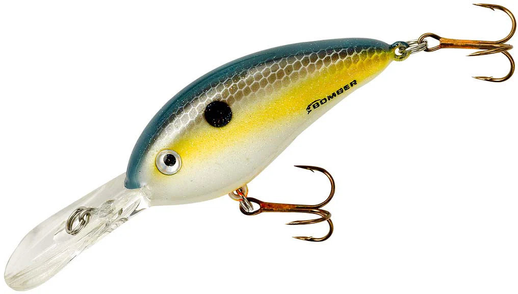 Bomber Fat Free Shad Fingerling 2 3 8 inch Medium Diving Crankbait