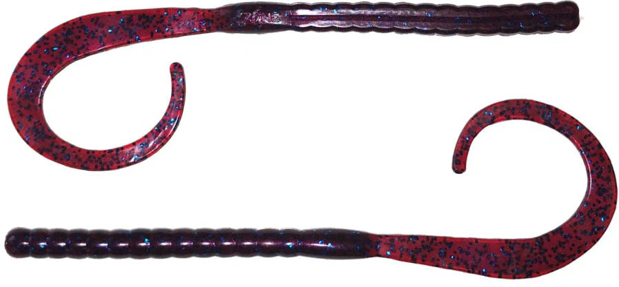 Xzone Blitz Worm 11 inch Ribbon Tail Worm 8 pack