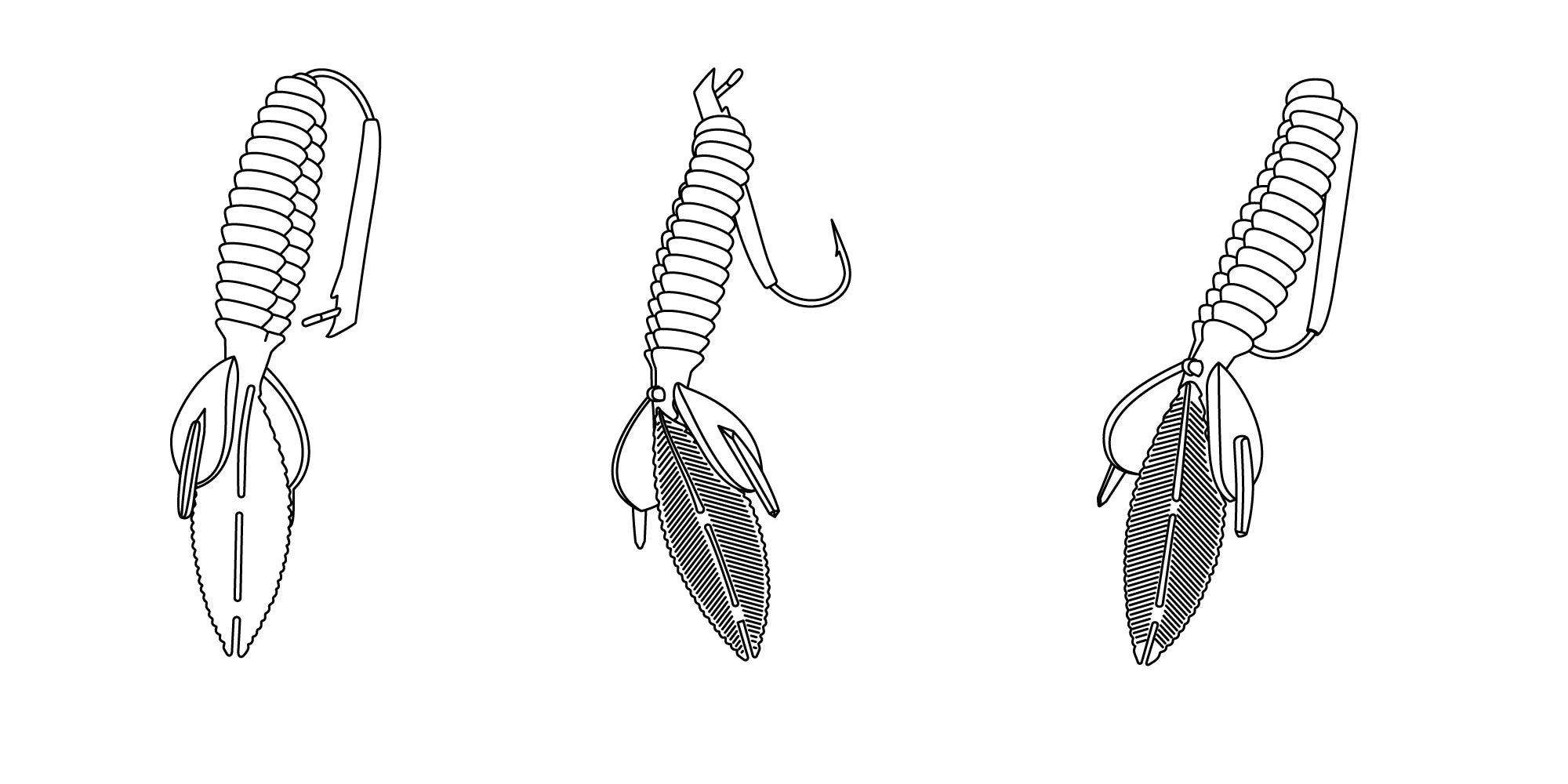 Core Tackle Ozark Rig 3 Pack