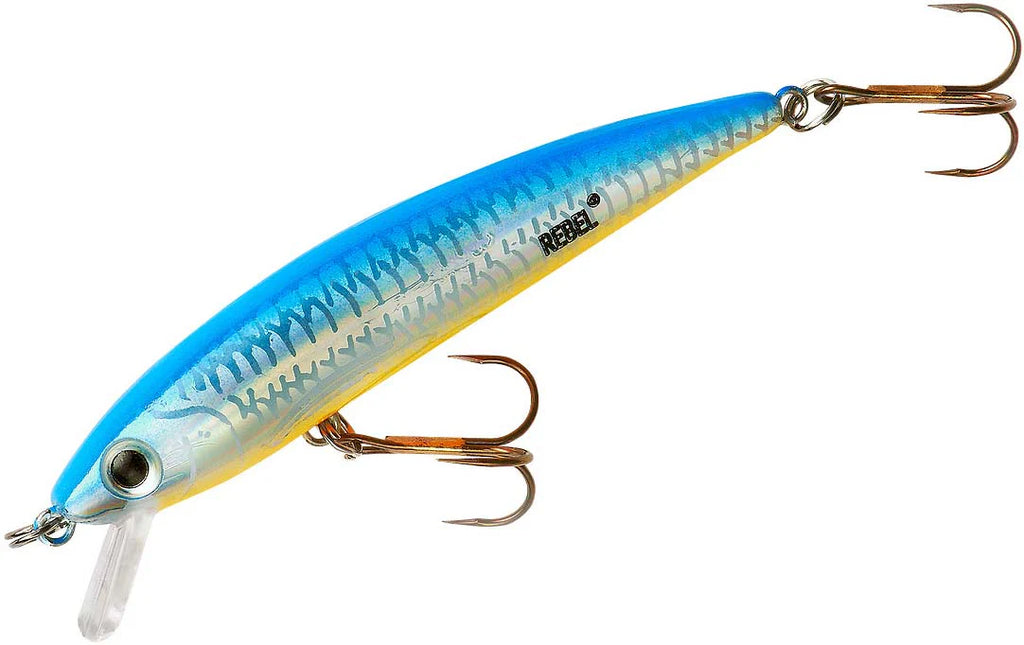 Rebel TD47 Tracdown Ghost Minnow 2 1 2 inch Barbless Hard Minnow