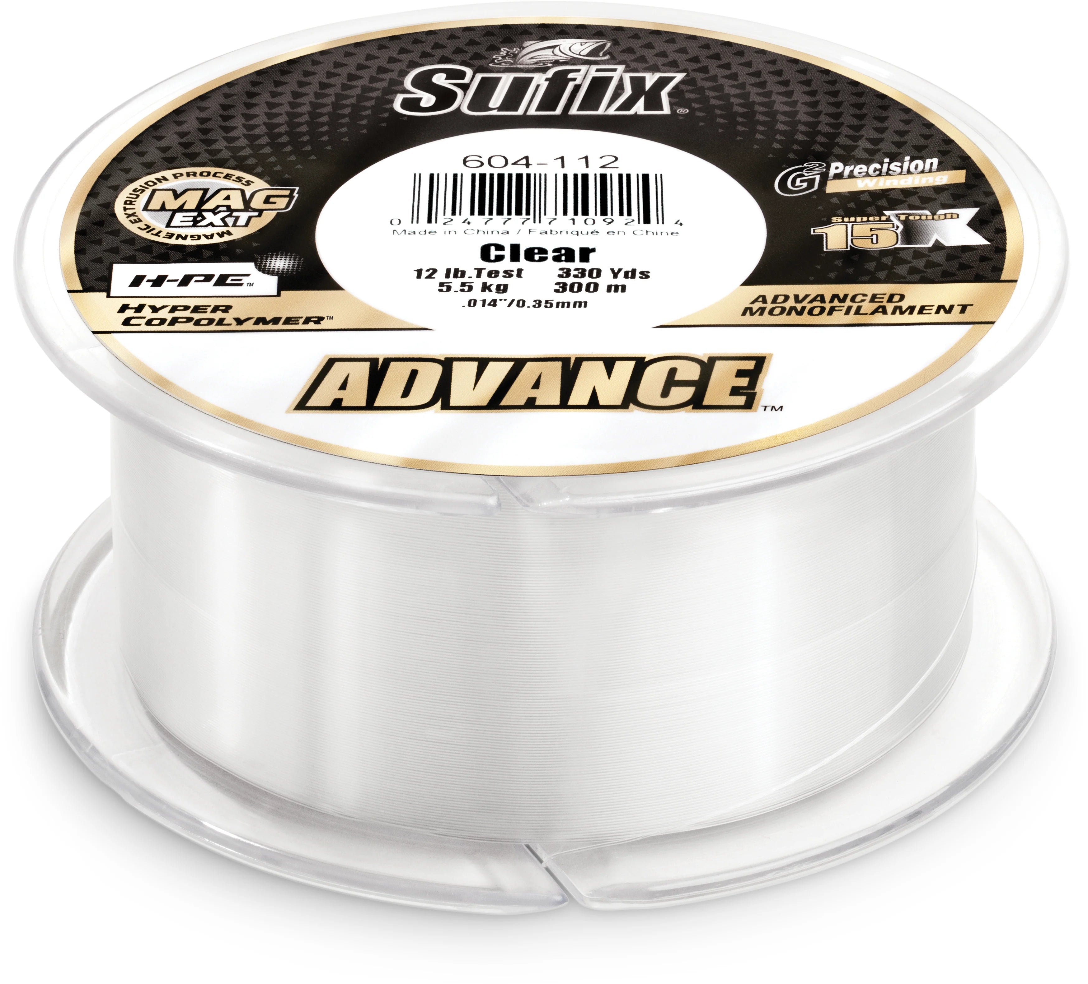 Sufix Advance Clear Monofilament 250 330 Yard Spools