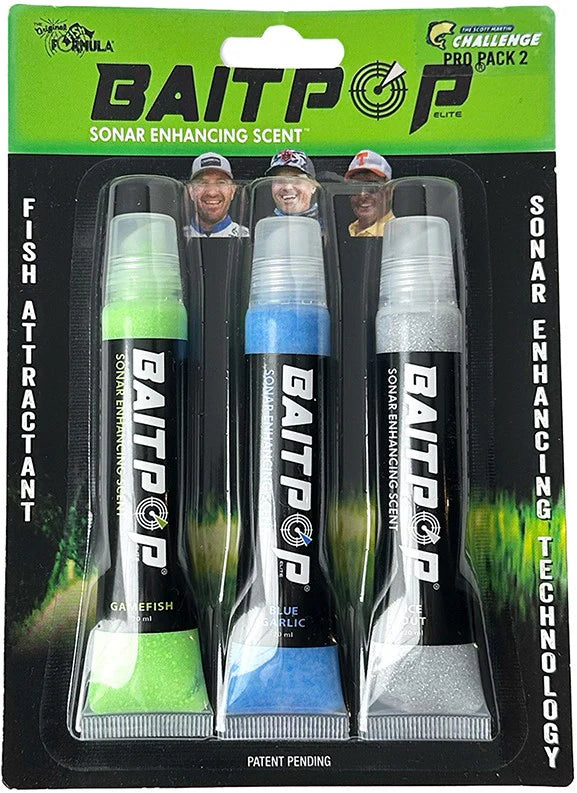 BaitPop Elite Sonar Enhancing Scent With Sparklscales Pro Packs 3 CT