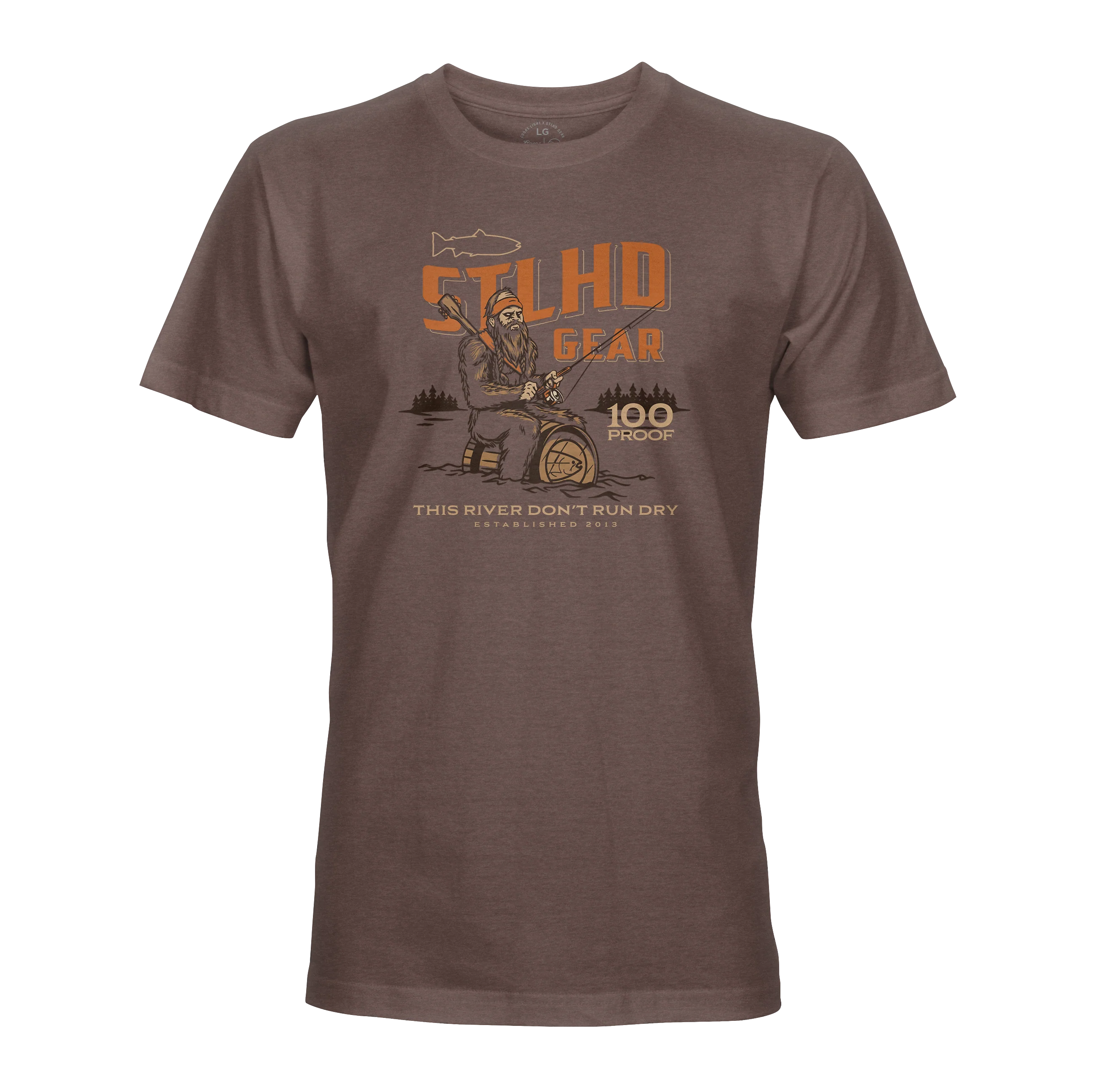 STLHD Mens Whiskey River T Shirt