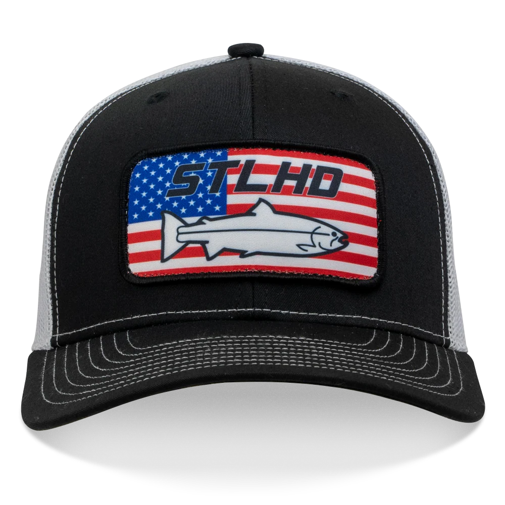 STLHD Nation Black White Trucker Snapback Hat