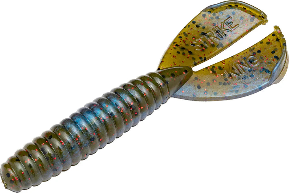 Strike King Twin Tail Rage Menace 35 inch Soft Plastic Grub 8 pack