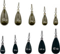 Departure Outdoors Tungsten Tear Drop Drop Shot Weights 5 Pack