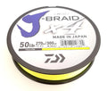 Daiwa J Braid X4 Braided Line 300 Yards Fluorescent Yellow