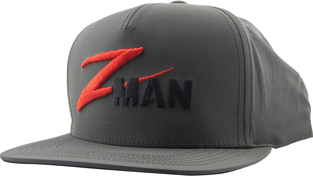 Z Man Logo Flat Bill Hatz Charcoal