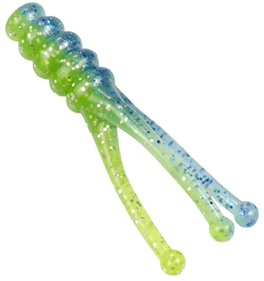 Mr Crappie Joker Triple Tail Soft Plastic Grub 15 pack