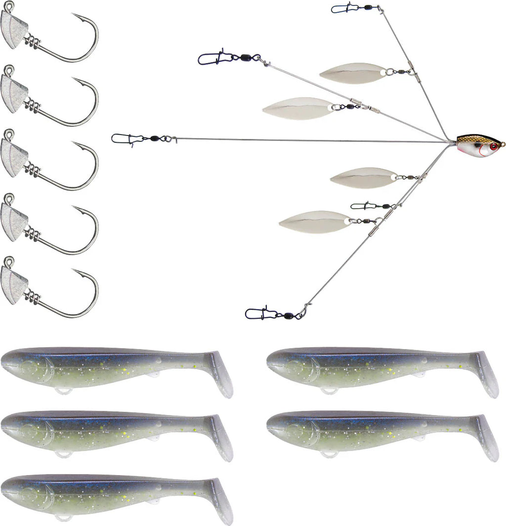 YUM Scottsboro Kit YUMbrella Flash Mob Jr 3 inch Swimbait Kit