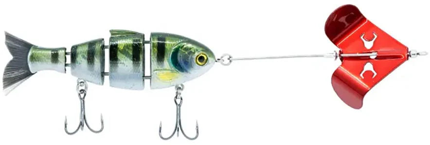Bucca Buzzing Baby Bull Shad Jointed Swimbait Buzzbait Combo 375 Inch