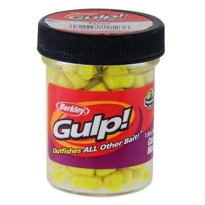 Berkley Gulp 1 4 inch Corn Yellow 15 oz Jar