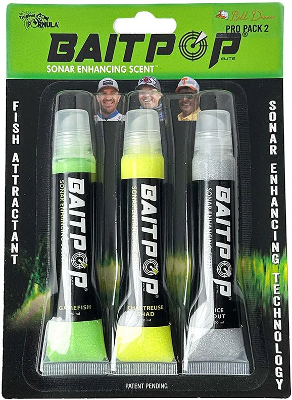 BaitPop Elite Sonar Enhancing Scent With Sparklscales Pro Packs 3 CT