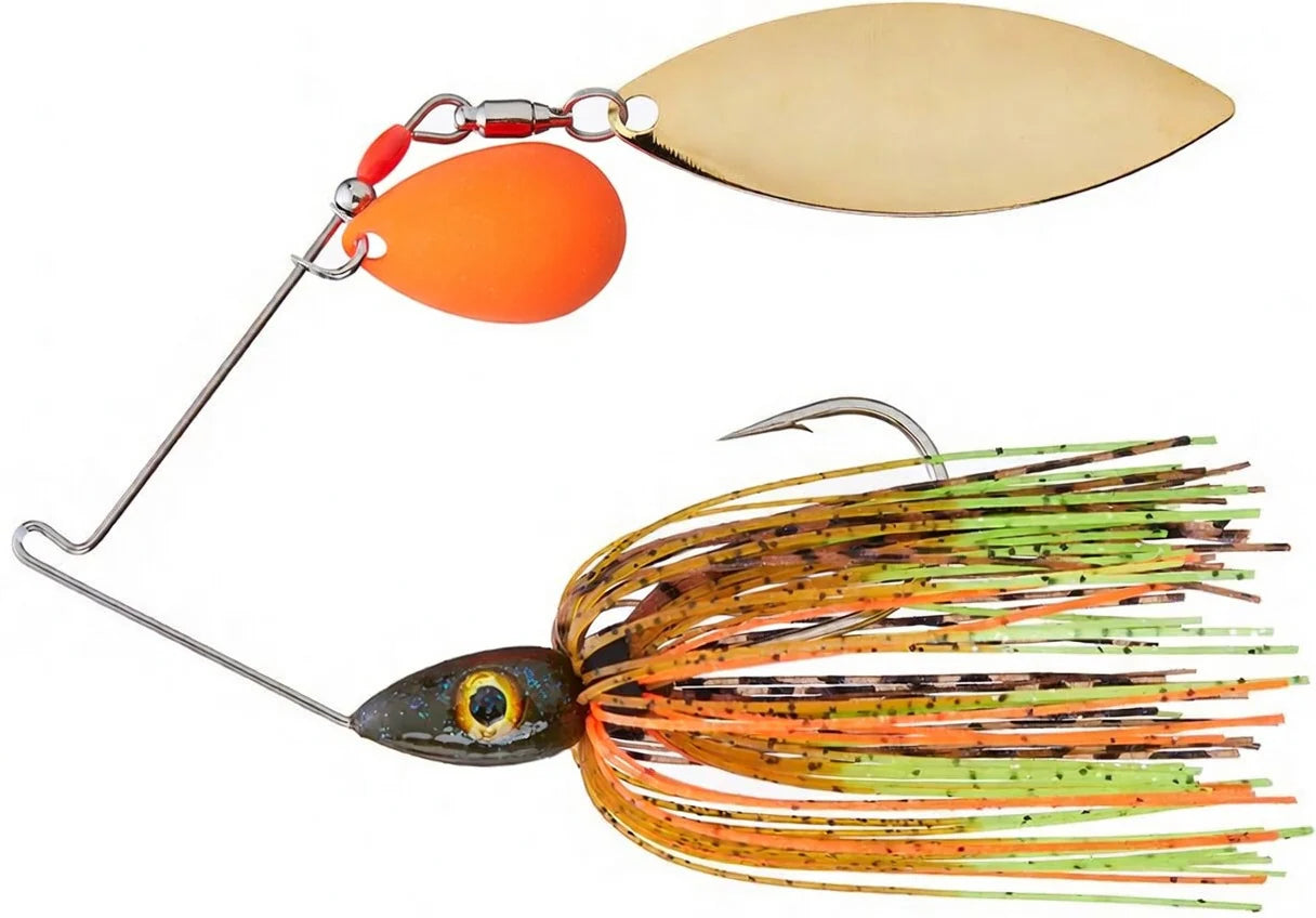 Nichols Lures Pulsator Kicker Series Tandem Colorado Willow Spinnerbait 3 8 oz