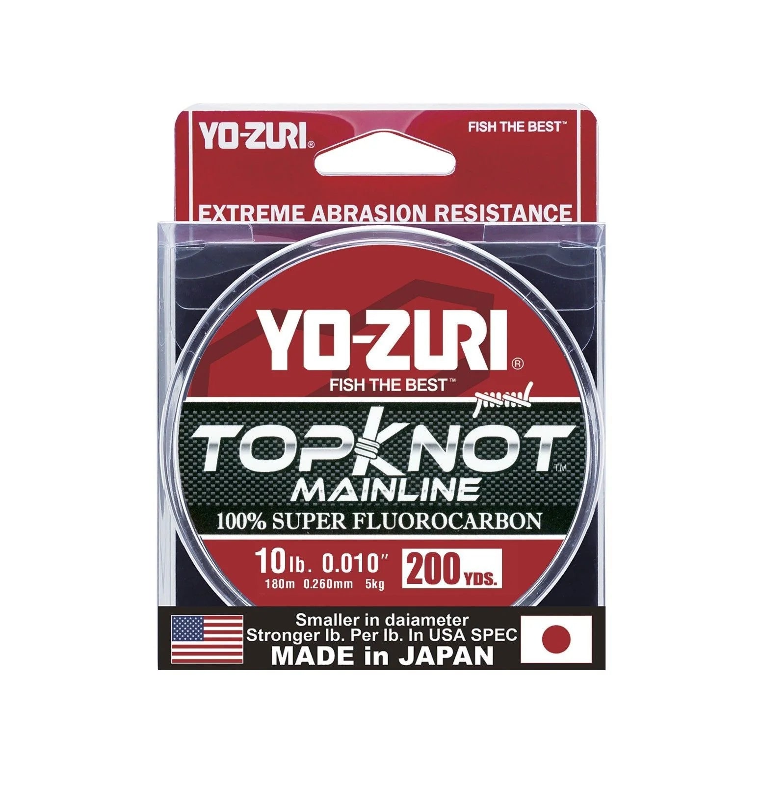Yo Zuri TopKnot Mainline Natural Clear Fluorocarbon Fishing Line 200 Yards
