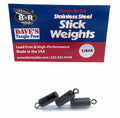 BnR Tackle Steel Stick Weight Grab N Go Pack 3 Pieces