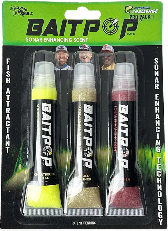 BaitPop Elite Sonar Enhancing Scent With Sparklscales Pro Packs 3 CT