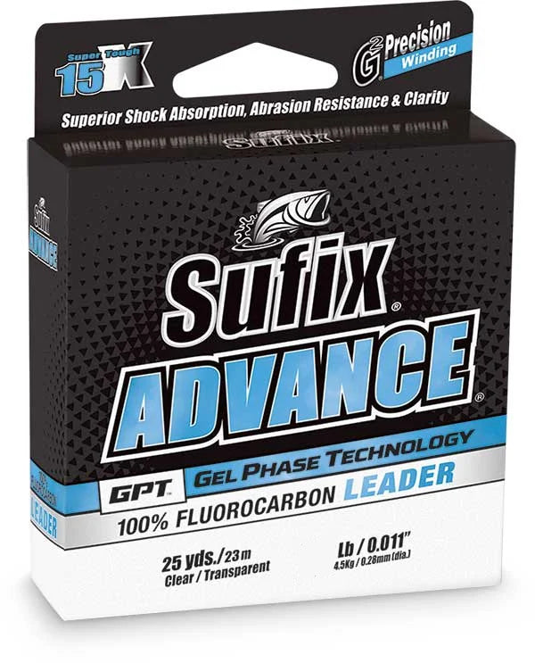 Sufix Advance Fluorocarbon Leader Wheel 25 yards
