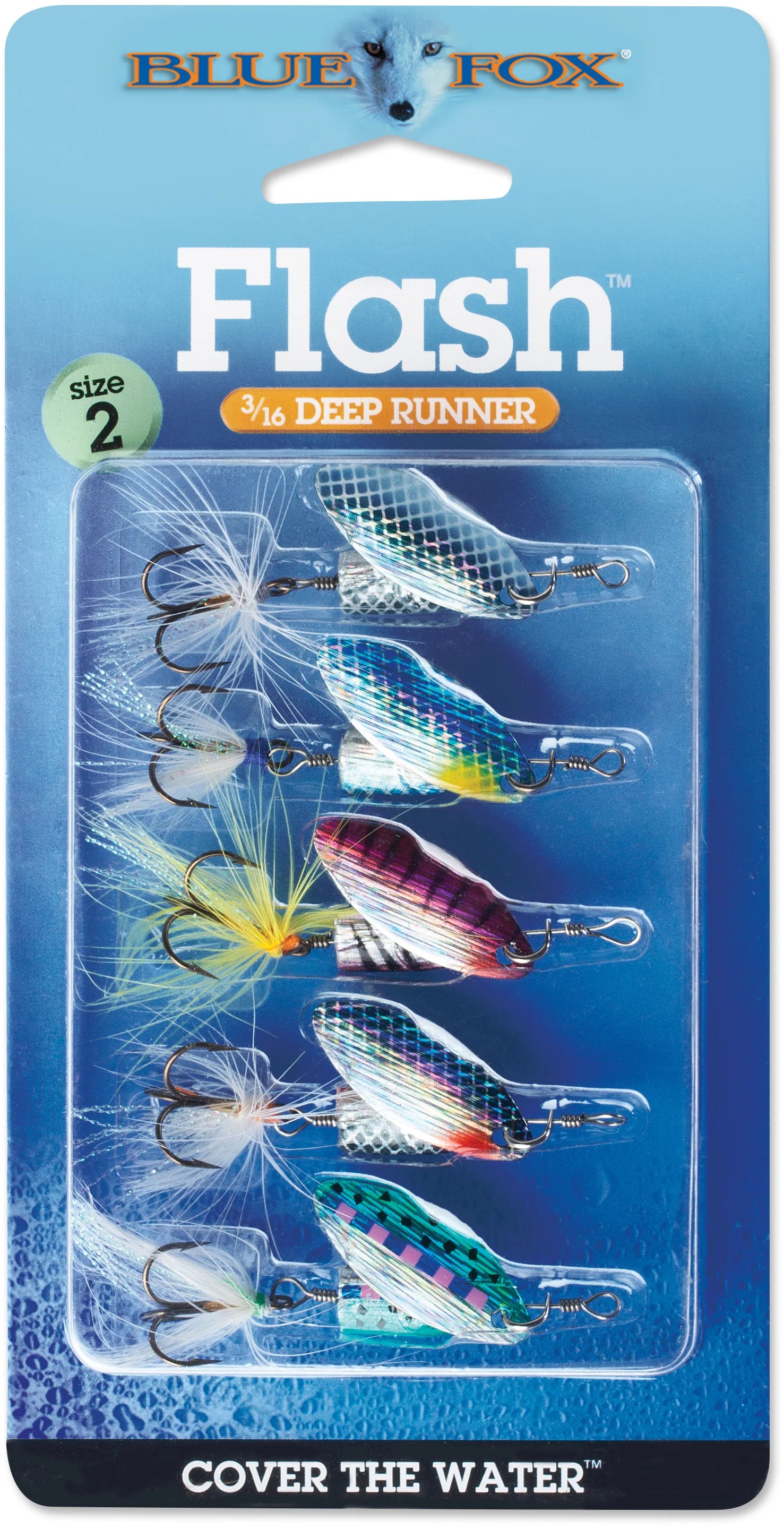 Blue Fox 5 Piece Flash Spinner Kit