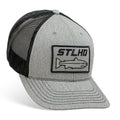 STLHD Chrome Edition Heather Grey Black Trucker Snapback Hat