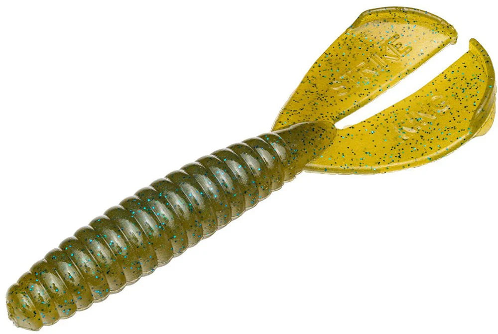 Strike King Twin Tail Rage Menace 35 inch Soft Plastic Grub 8 pack