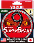 Yo Zuri SuperBraid 9 Dark Green Standard Spools 150 Yards