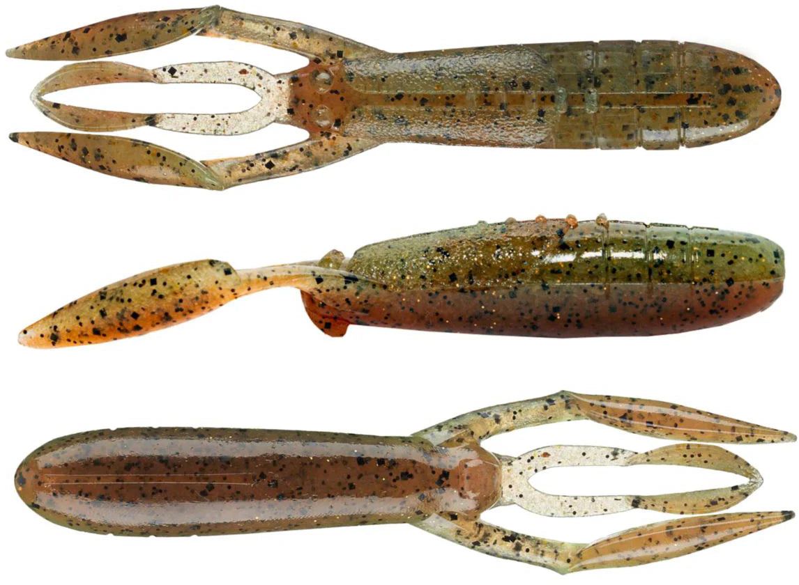 Keitech Glide Camaron 35 Inch Soft Plastic Craw 6 Pack