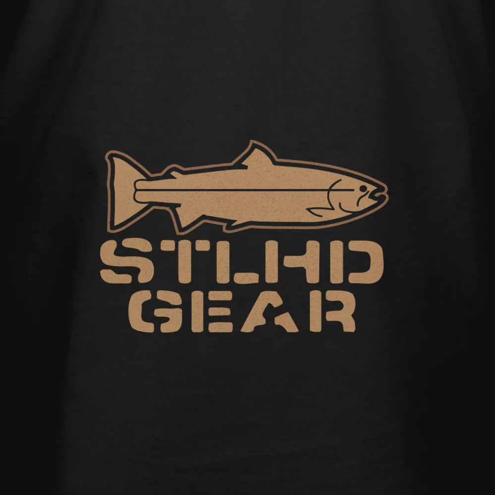 STLHD Mens Work Hard Fish Hard T Shirt