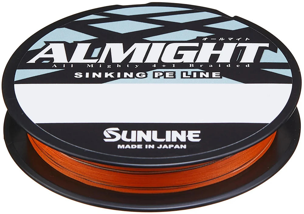 Sunline Almight HSG Orange Braided Line Bulk Spools 600 Yards
