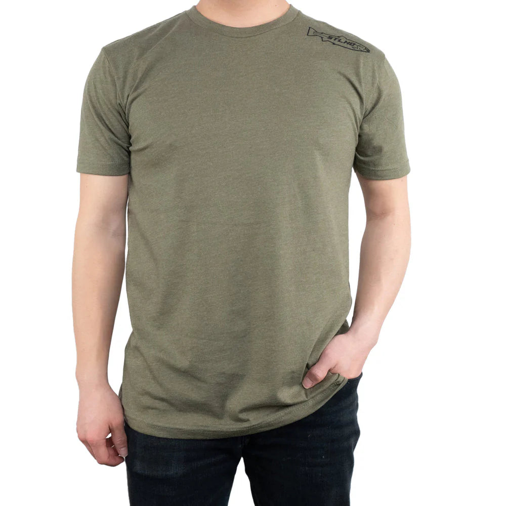 STLHD Mens United T Shirt Military Green