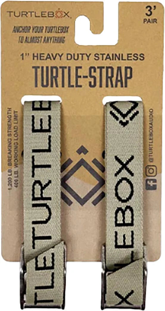 Turtlebox Audio Waterproof Bluetooth Speaker Tie Down Straps 2 Pack