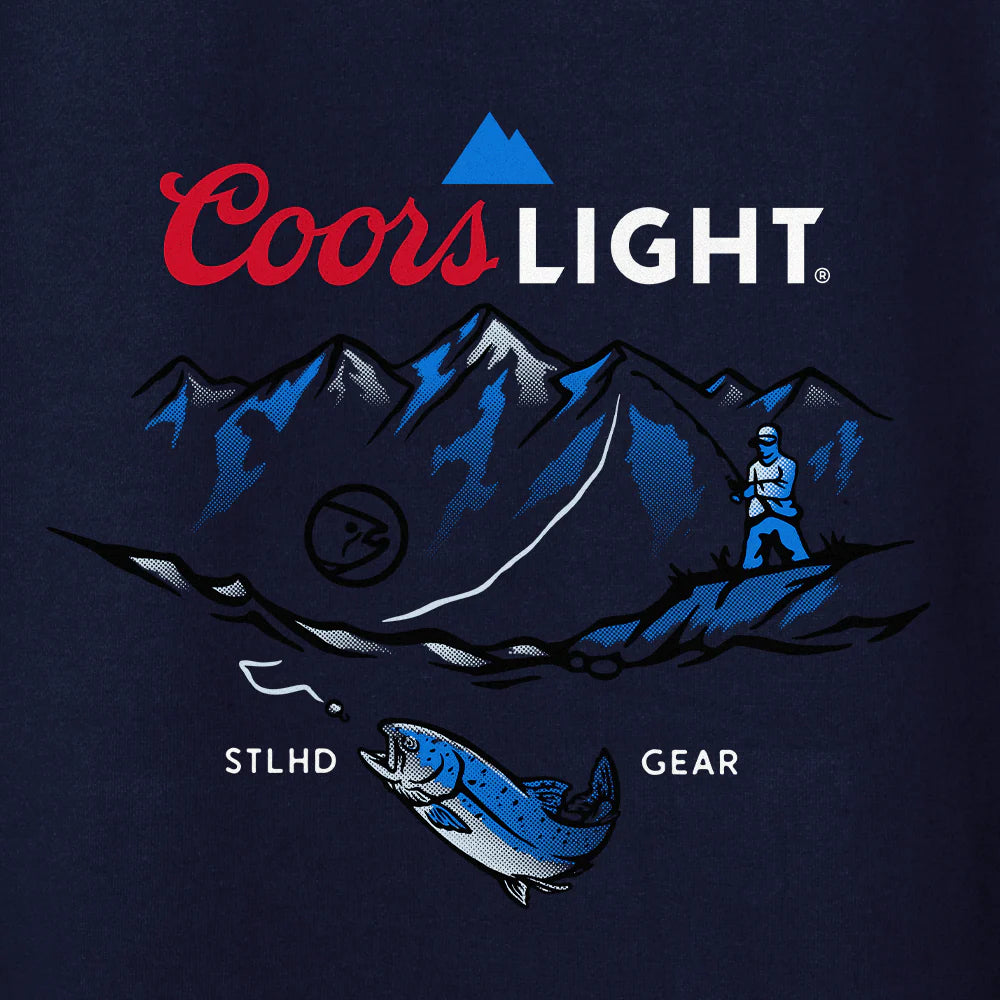 STLHD Mens X Coors Light Streamside Premium Hoodie