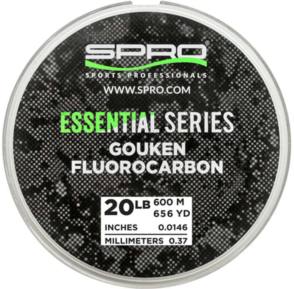SPRO Gouken Fluorocarbon Mainline Bulk Spool 656 Yards