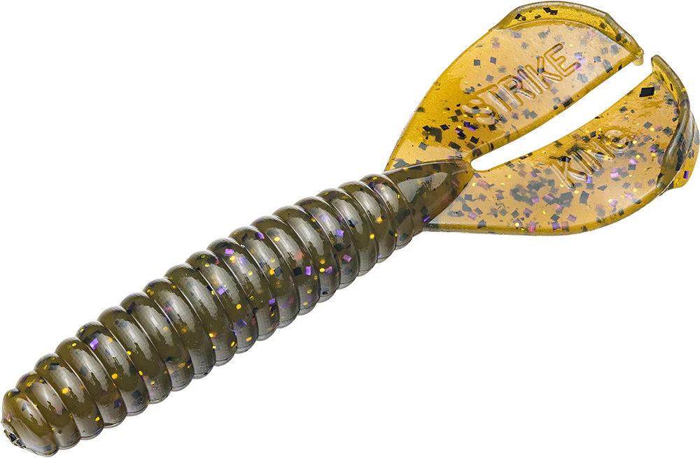 Strike King Twin Tail Rage Menace 35 inch Soft Plastic Grub 8 pack