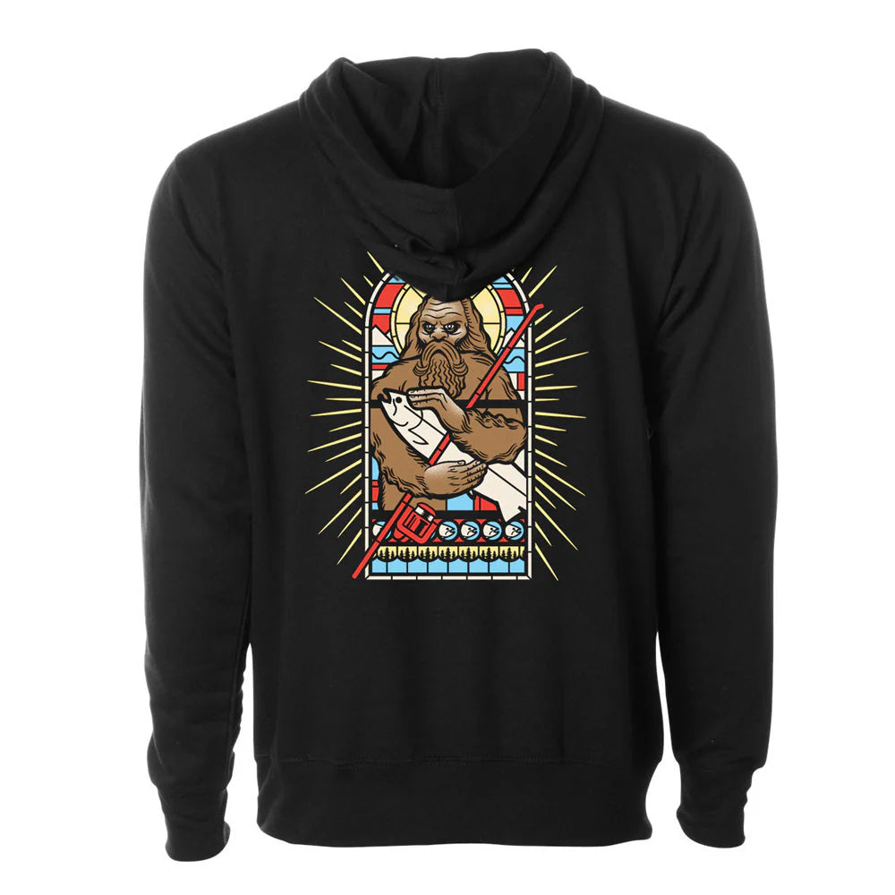STLHD Mens Saint Sasquatch Black Standard Hoodie