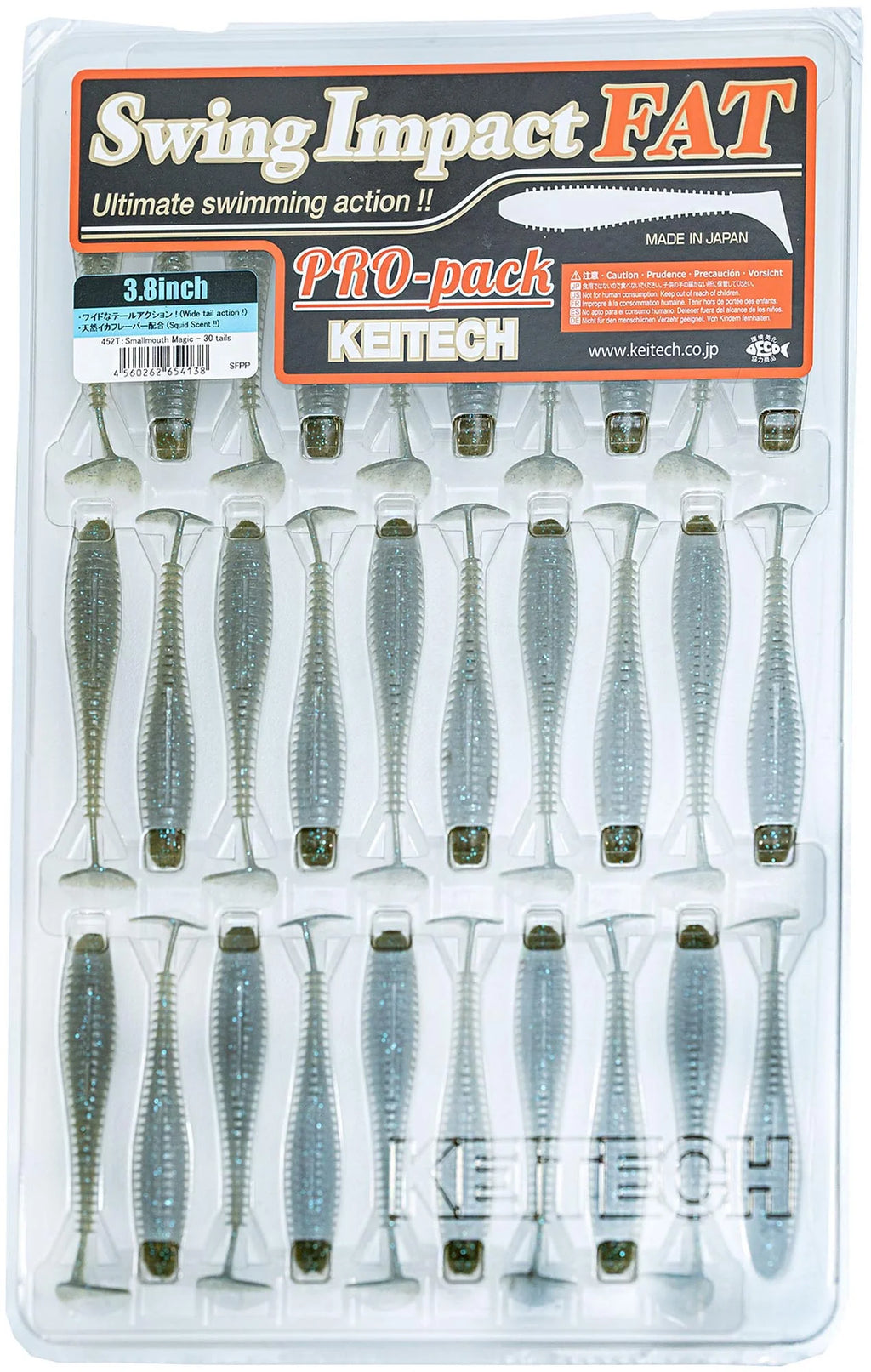 Keitech Fat Swing Impact 38 inch Soft Paddle Tail Swimbait 30 Bait Pro Pack