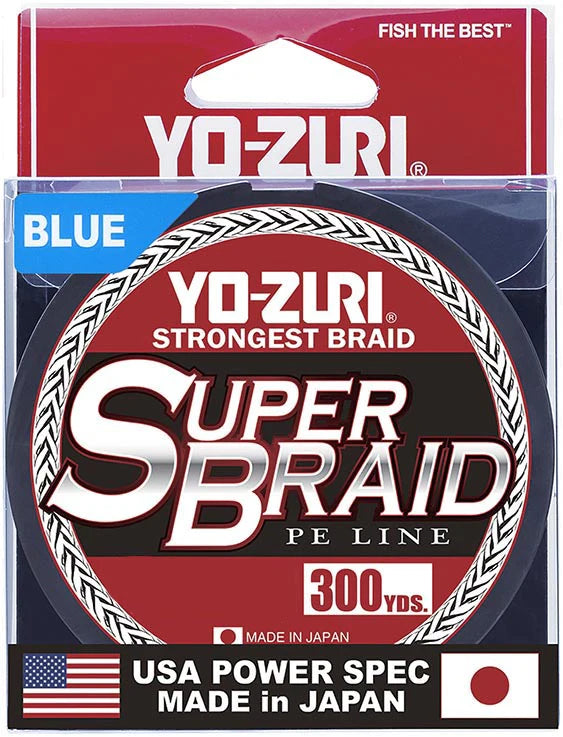 Yo Zuri SuperBraid Blue 300 Yard Spool