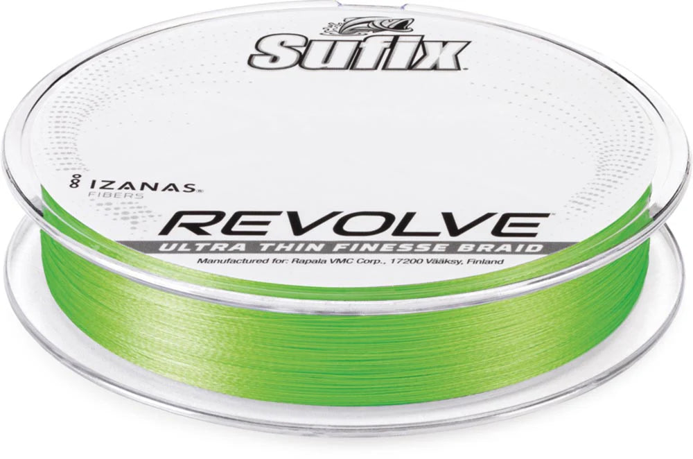 Sufix Revolve High Vis Neon Lime Braid 200 Yards