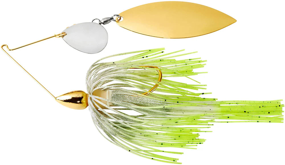 War Eagle Tandem Colorado Willow Gold Frame Spinnerbait 3 8 oz