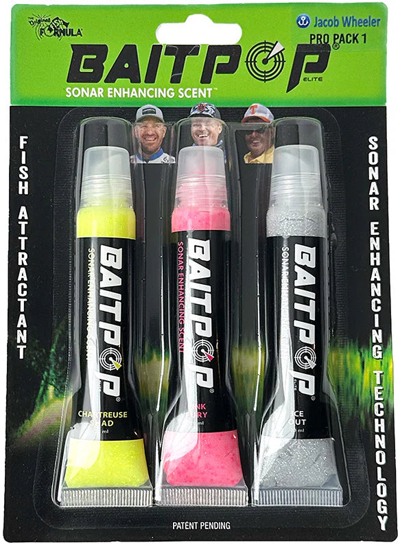 BaitPop Elite Sonar Enhancing Scent With Sparklscales Pro Packs 3 CT