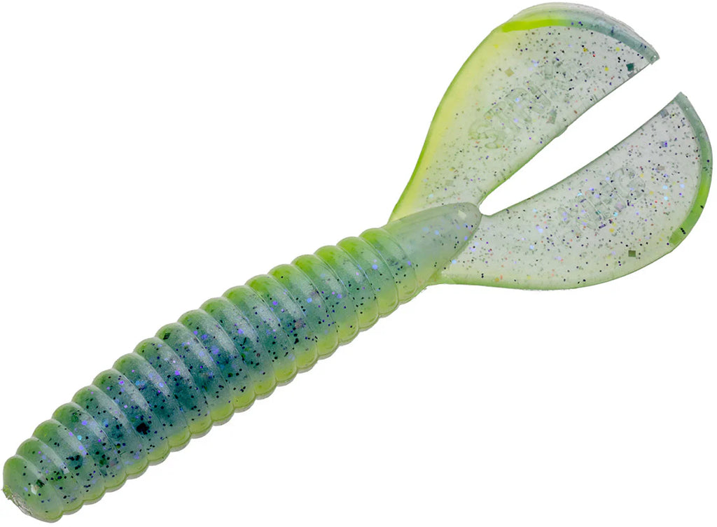 Strike King Twin Tail Rage Menace 35 inch Soft Plastic Grub 8 pack