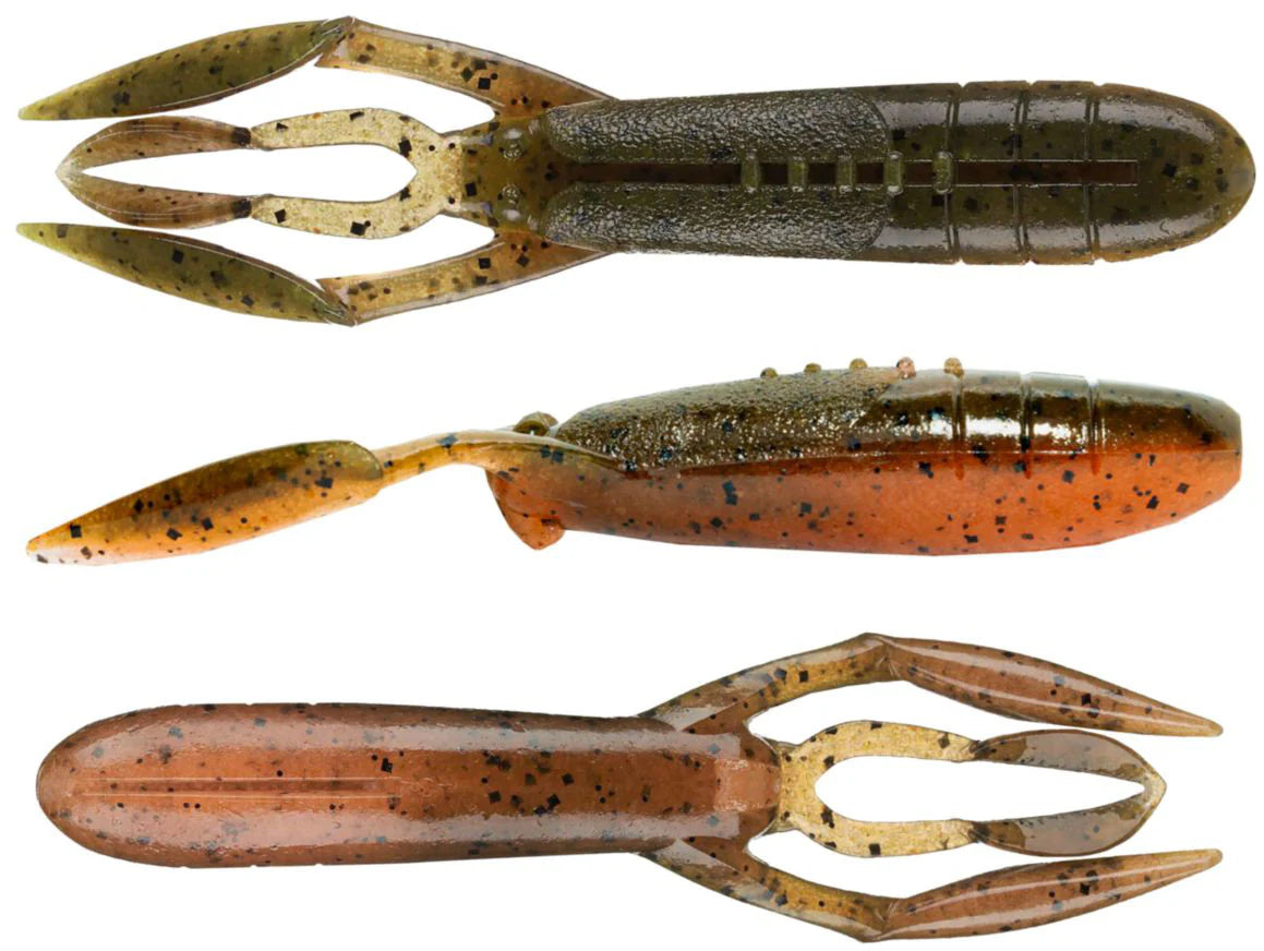 Keitech Glide Camaron 35 Inch Soft Plastic Craw 6 Pack